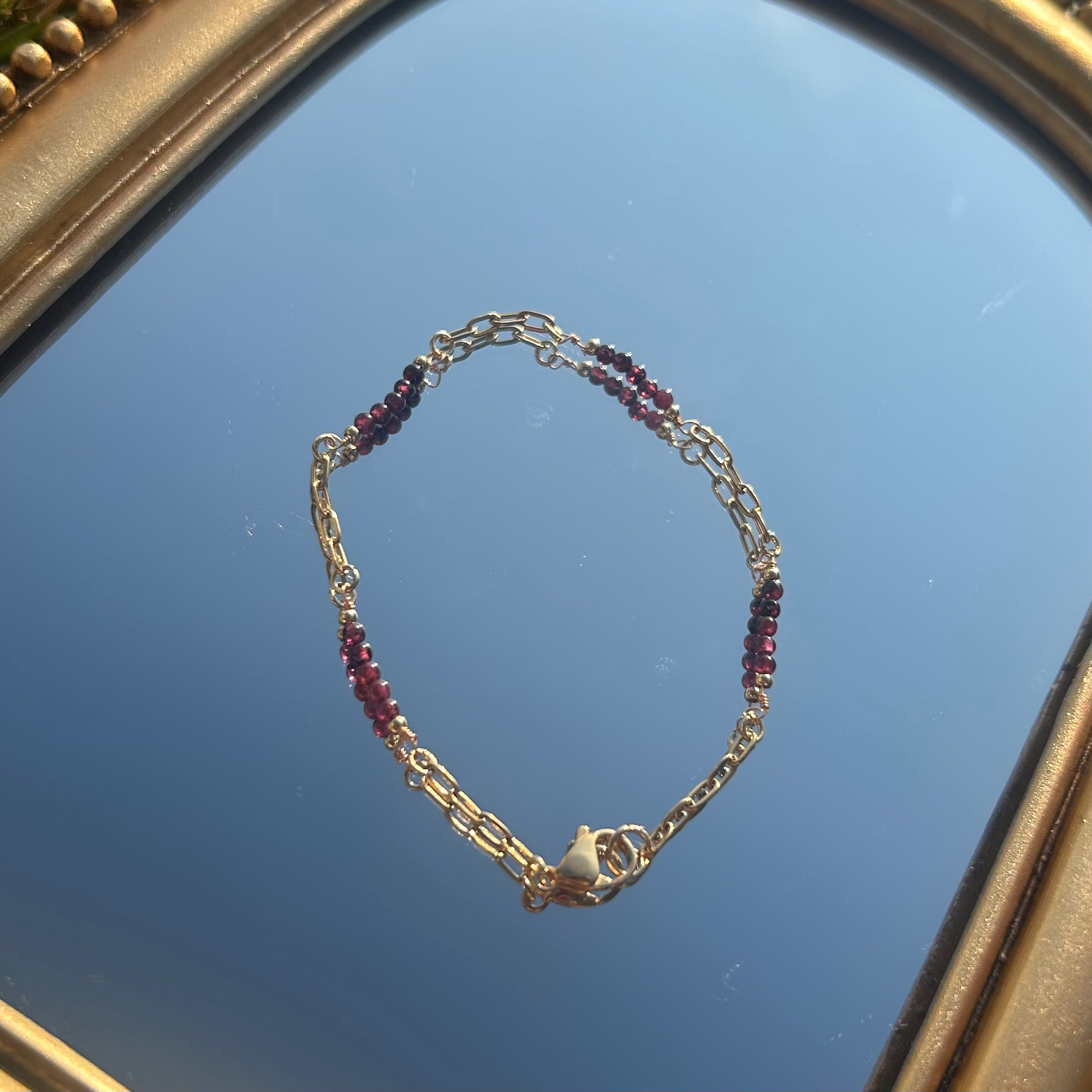 Garnet Cadence Bracelet