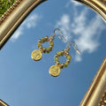 St. Benedict Peridot Hoop Earrings
