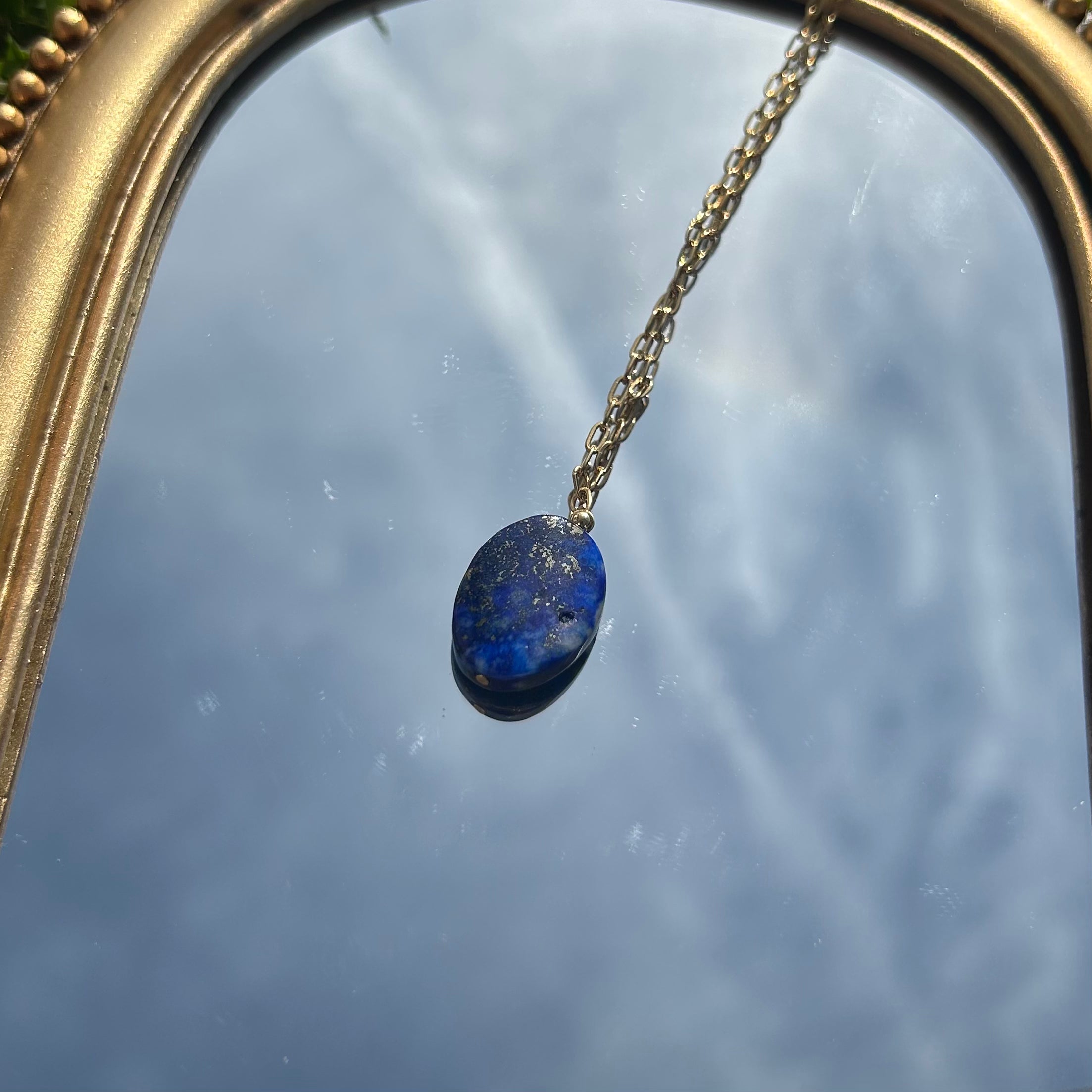 Lapis Drop Necklace
