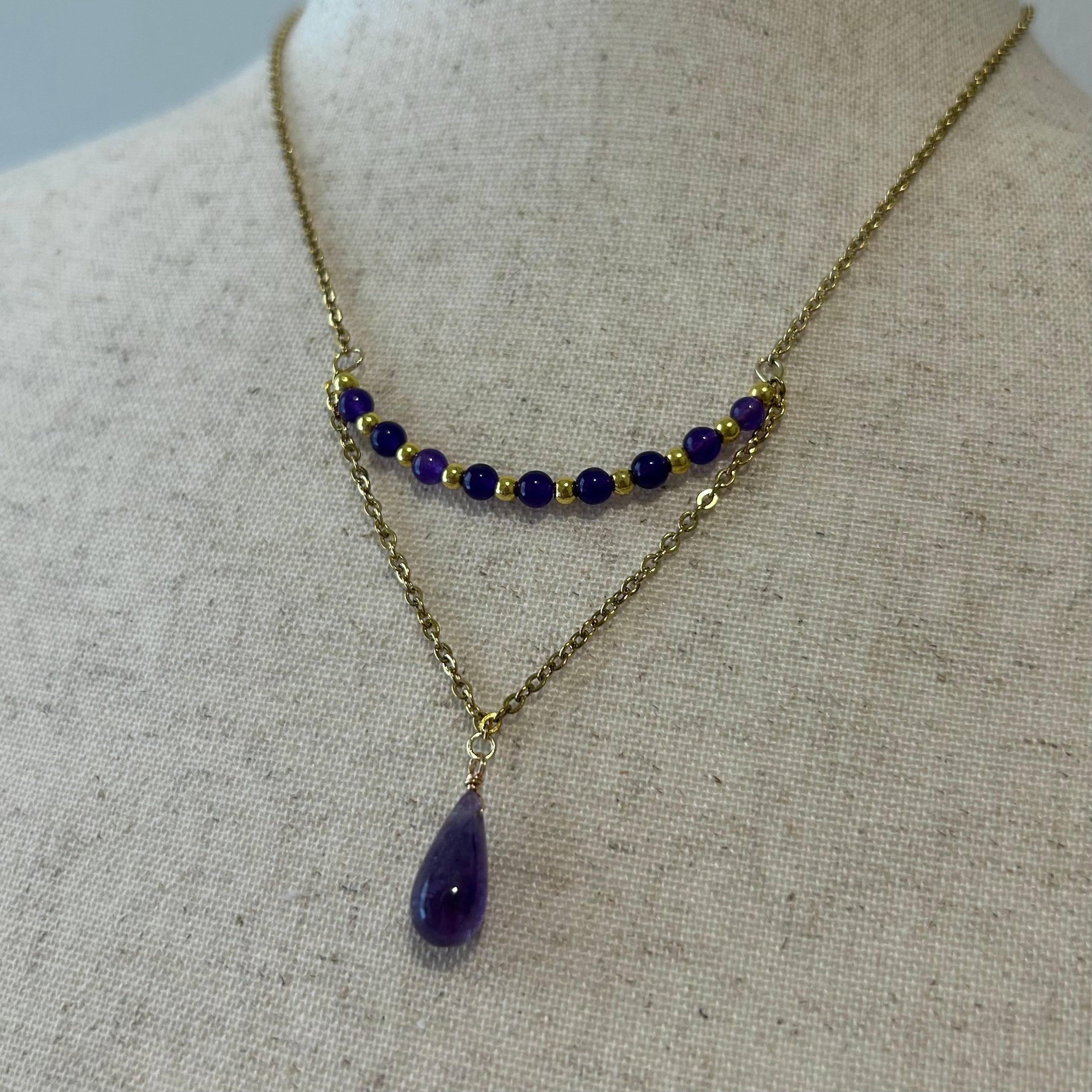 Amethyst Cascade Necklace