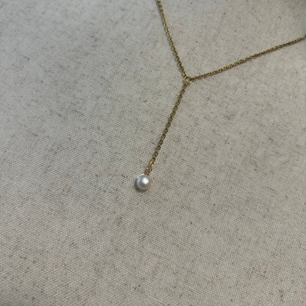 Pearl Lariat Necklace