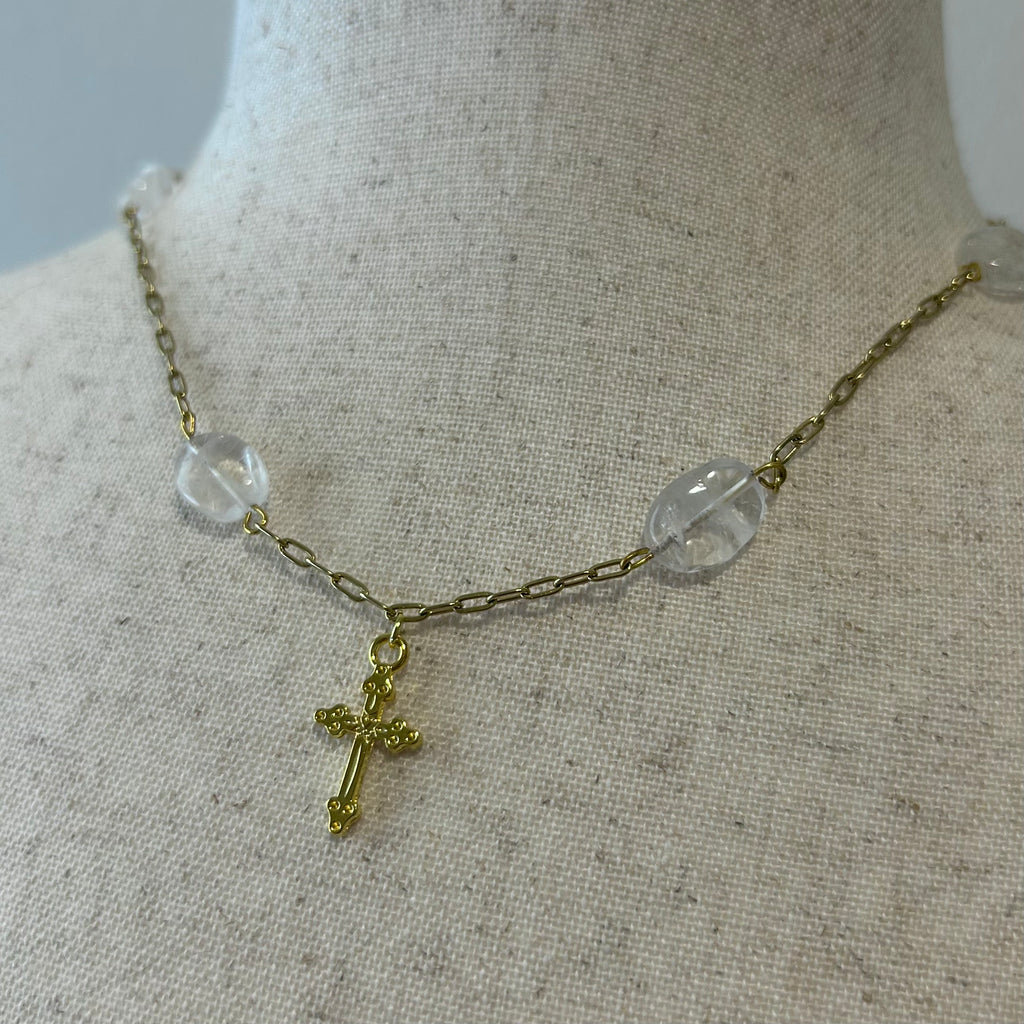 Clarity Cross Necklace