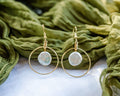 Pearl Halo Earrings